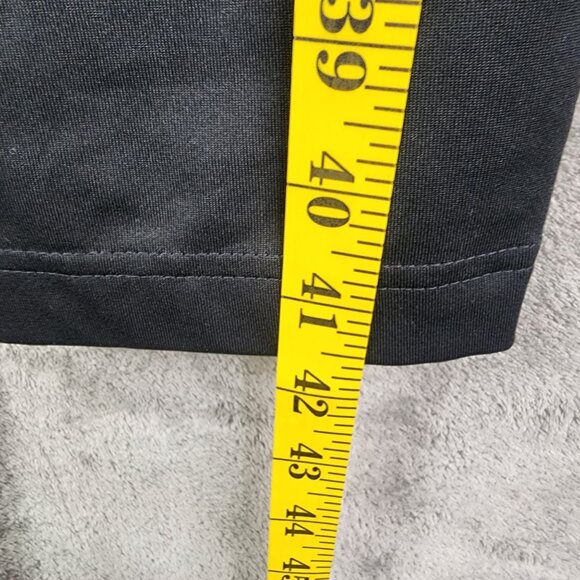 Mens Black Adidas Running Track Pants Athletic Training Wear Polyester Size L - Picture 13 of 14